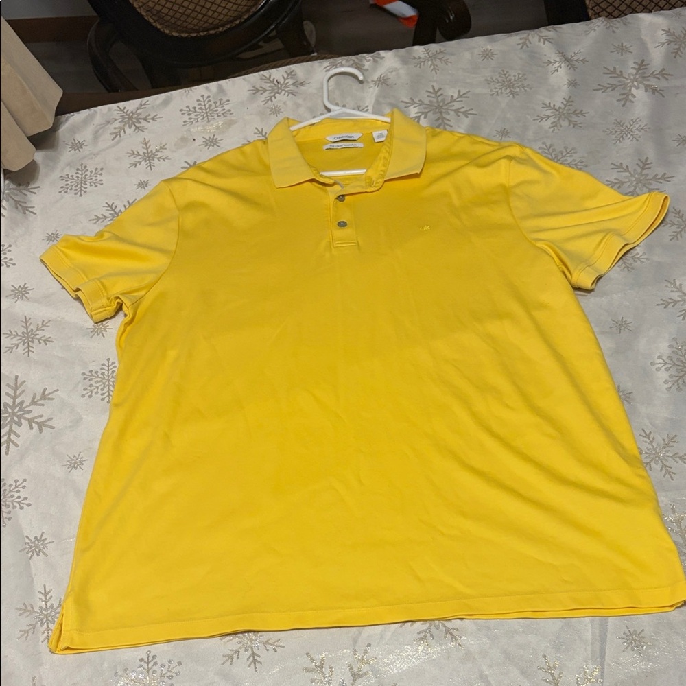 Calvin Klein Sunny Yellow Polo Shirt